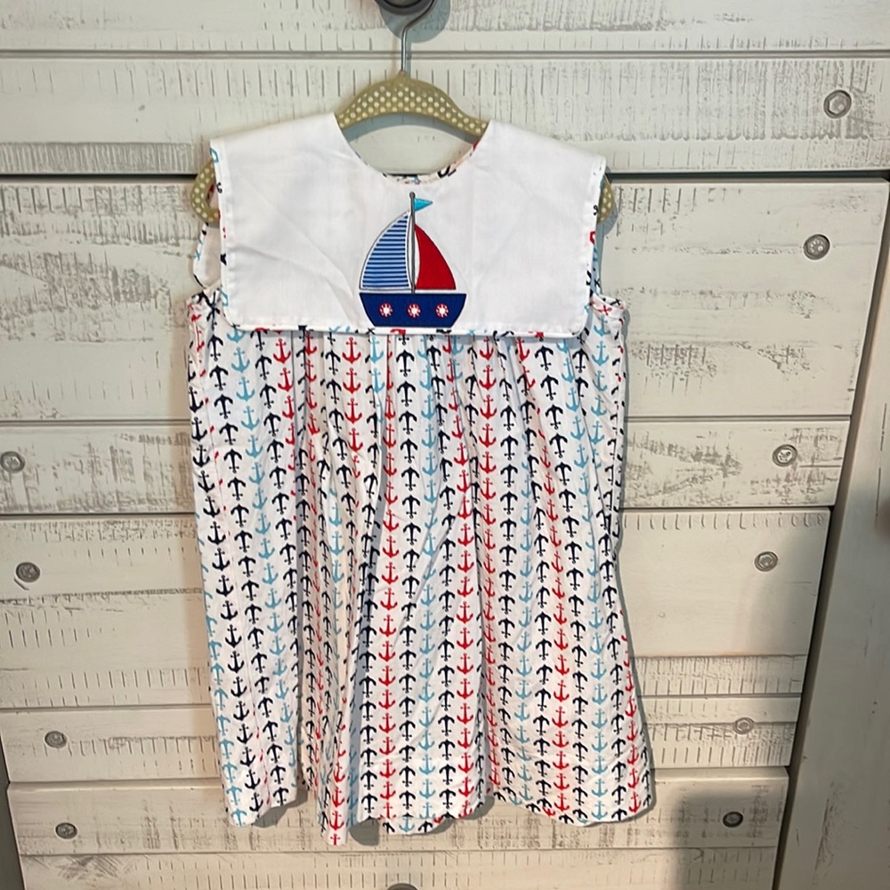 Sailor collar summer dress - 24 months